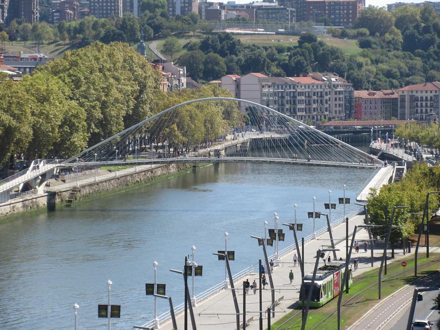 Bilbao - Puente Zubizuri of Santiago Calatrava 1997