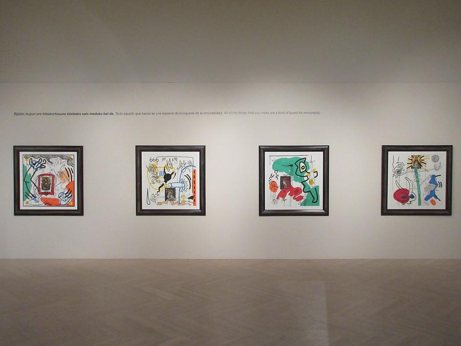 San Sebastian - Congress Palace 'Kursaal' - American Pop Art Exhibition - Keith Haring 'Suite Apocalypse' 1988