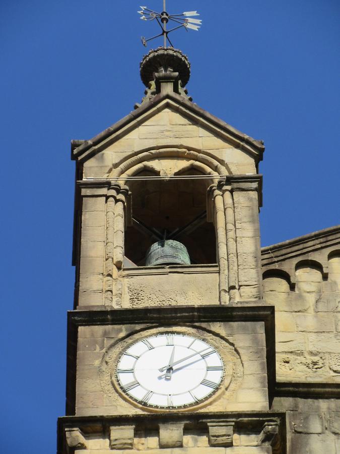 San Sebastian - Iglesia de San Vicente - Church Tower & Bell