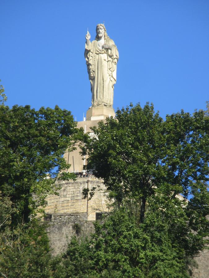 San Sebastian - Monte Urgull - Statue of Christ by Pedro de Muguruza & Federico Coullant 1950