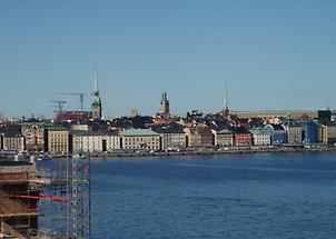 Stockholm harbor shoreline