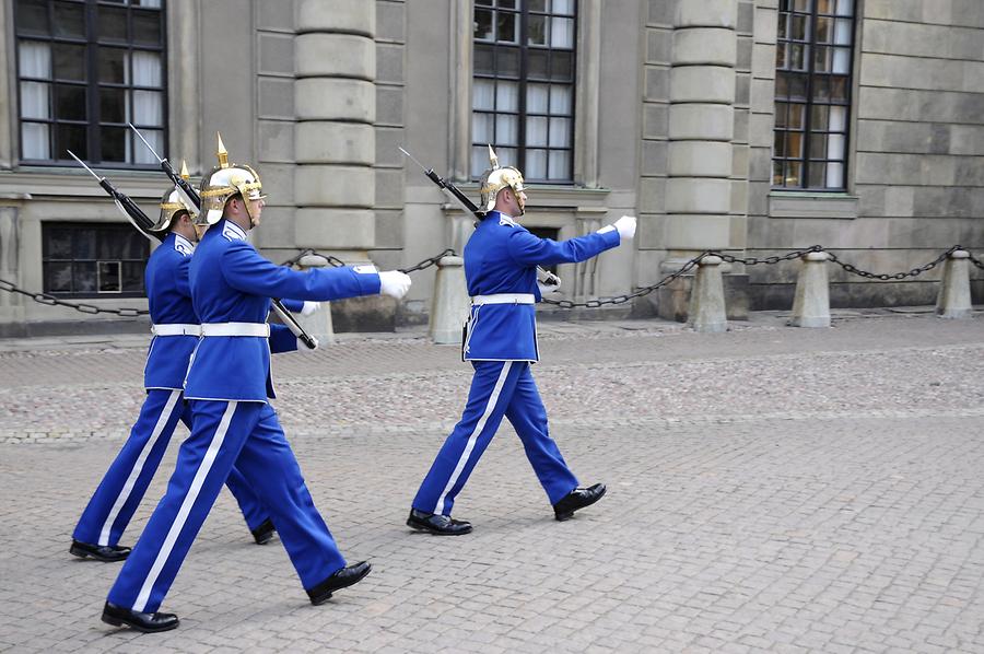 Changing of the guards at the Royal Castle
