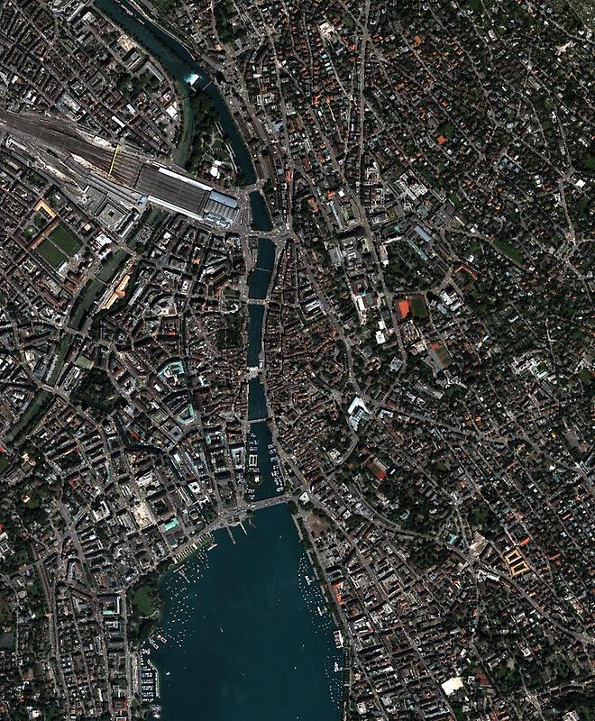 Zürich, Satellite Image