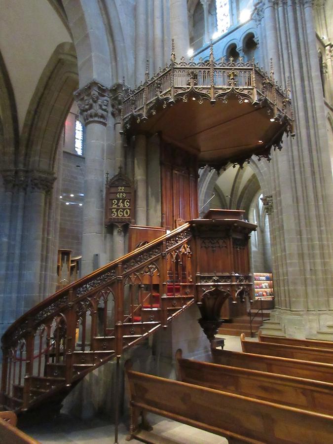 Geneva - St. Pierre Cathedral; Pulpit