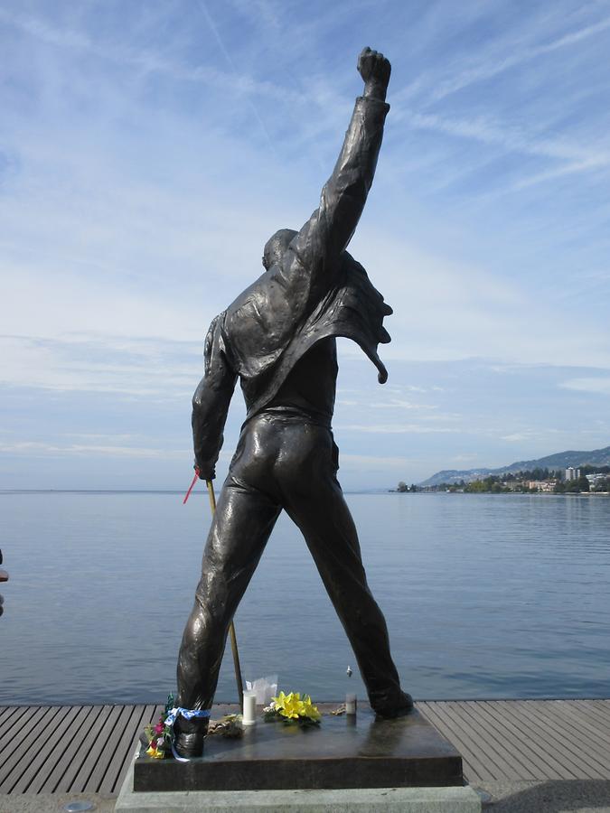 Montreux - Lakeside Promenade; Freddy Mercury Statue