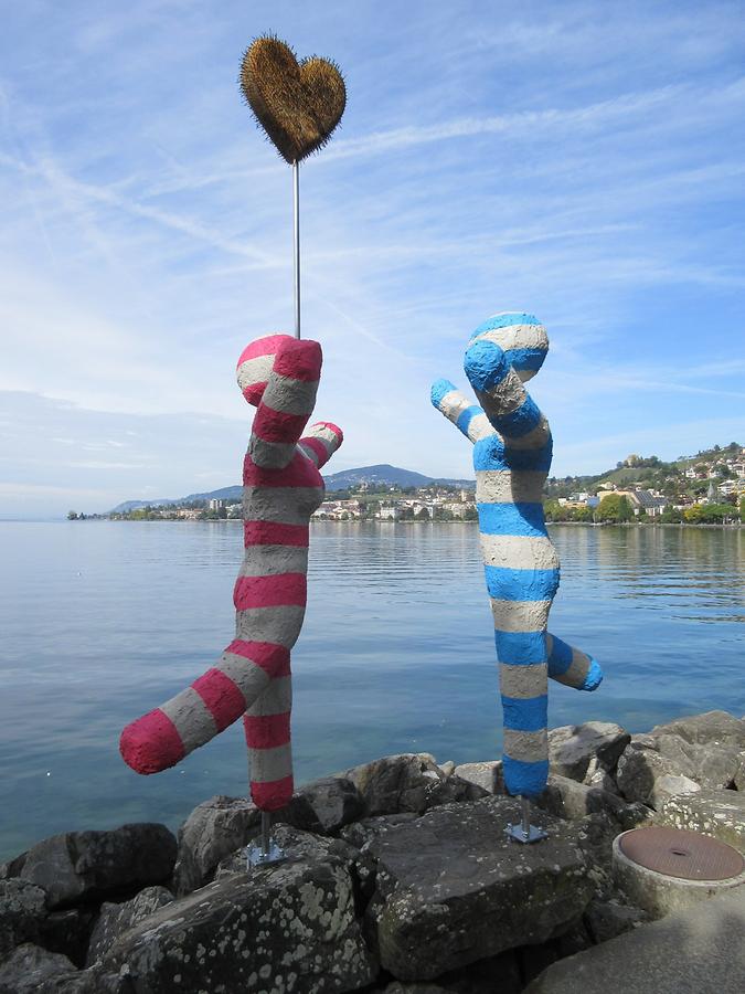 Montreux - Lakeside Promenade; 'Les prisonniers de l'amour', Nicolas Bamert