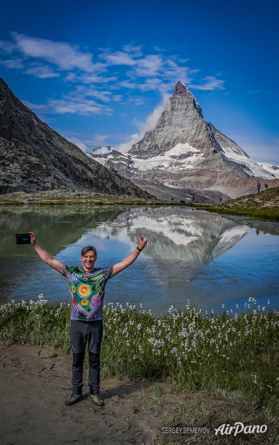Riffelsee Lake, Matterhorn, Switzerland, © AirPano