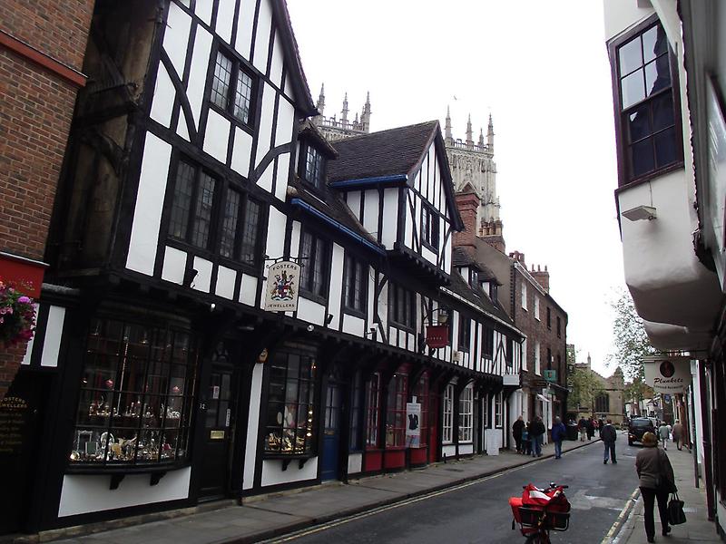Timber-framed buildings in York