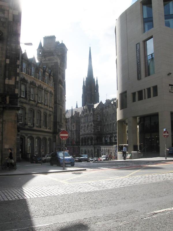 A street scene in Edinburgh