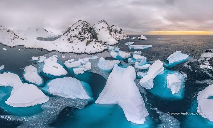 Astrolabe Island, Antarctica, © AirPano 