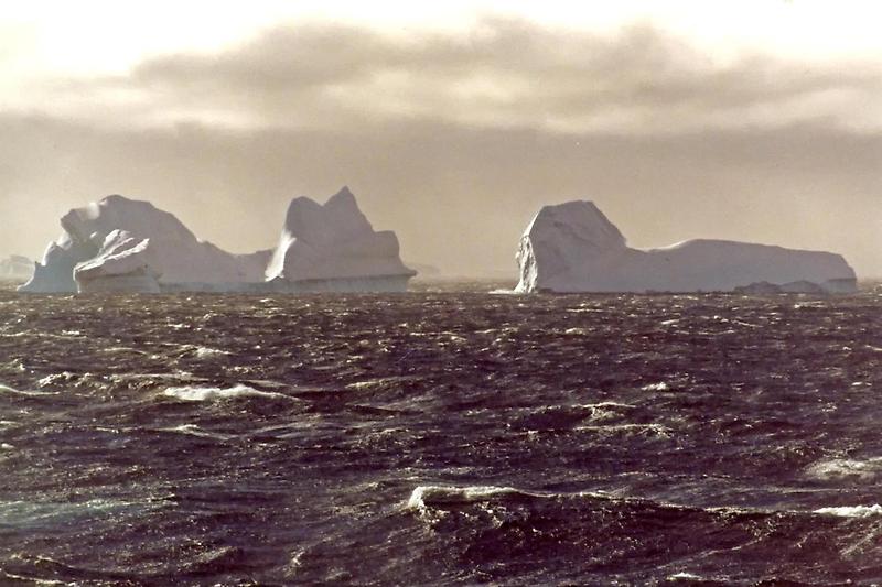 Looming icebergs