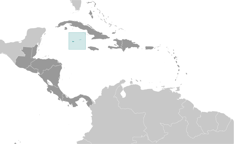 Cayman Islands in Central America and Caribbean