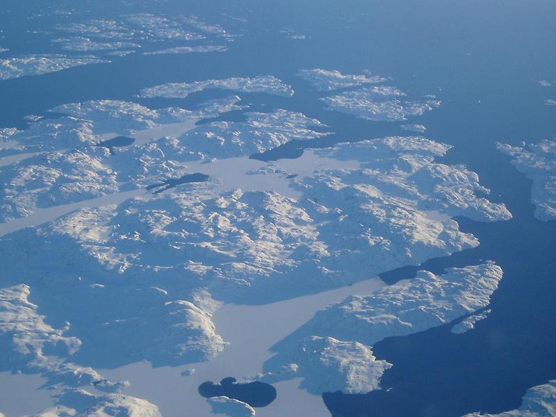 The coast of Greenland