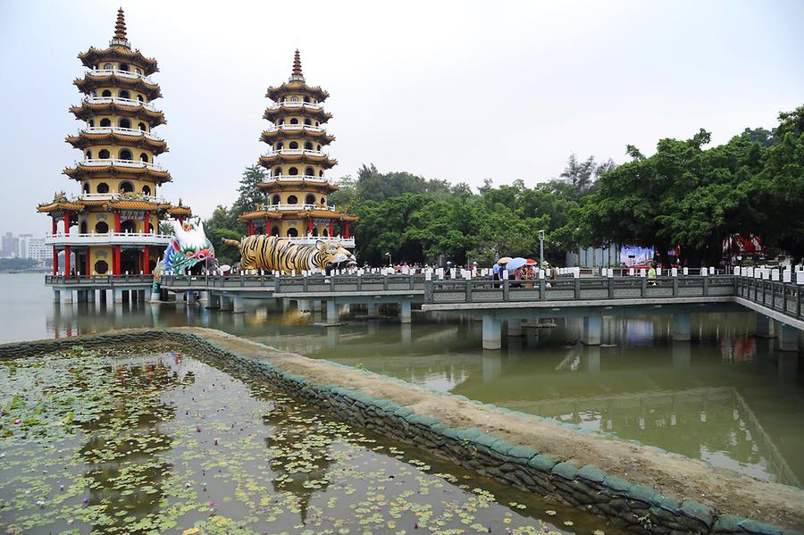 Twin Pagodas Lotus Pond